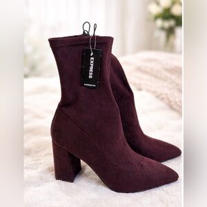 EXPRESS Dark Purple Boot - Size 9 - NEW!